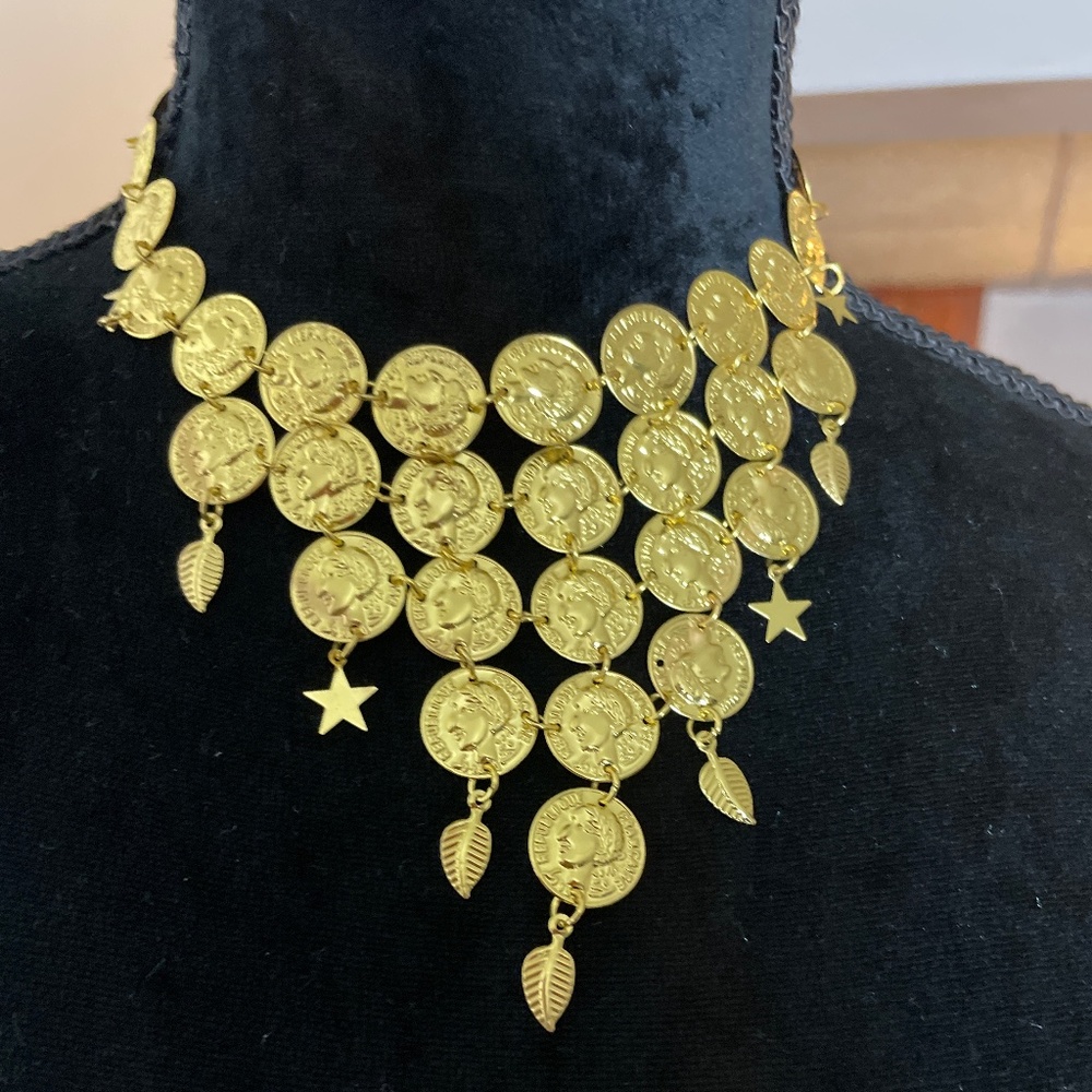 Pírate Coin Treasure Costume Jewelry Choker